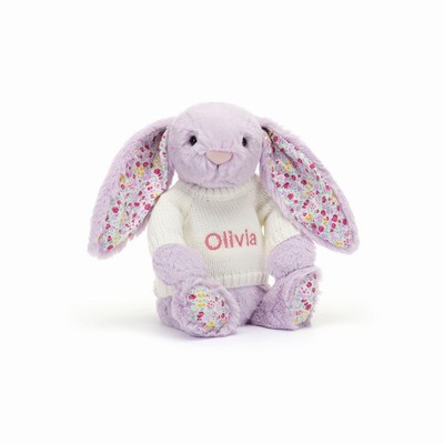 Jellycat Blossom Jasmine Bunny with Cream Jumper UK | 08935YHRZ